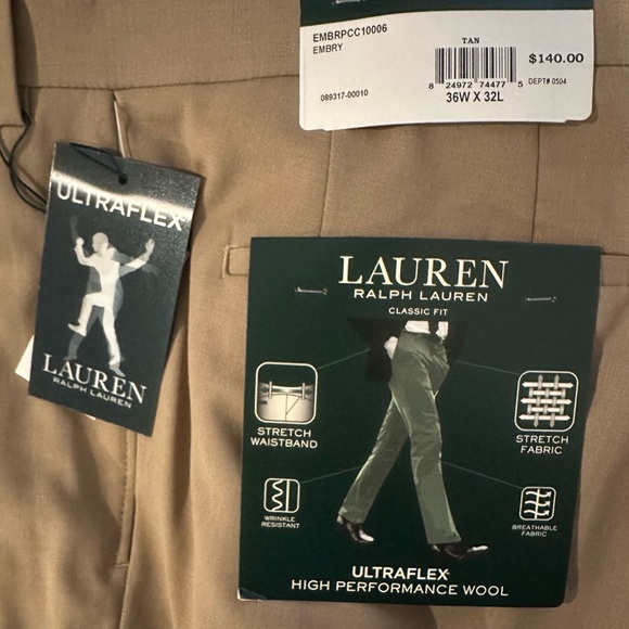 Ralph Lauren Wool Dress Pants 36 by 32 set of 5 basic colors
